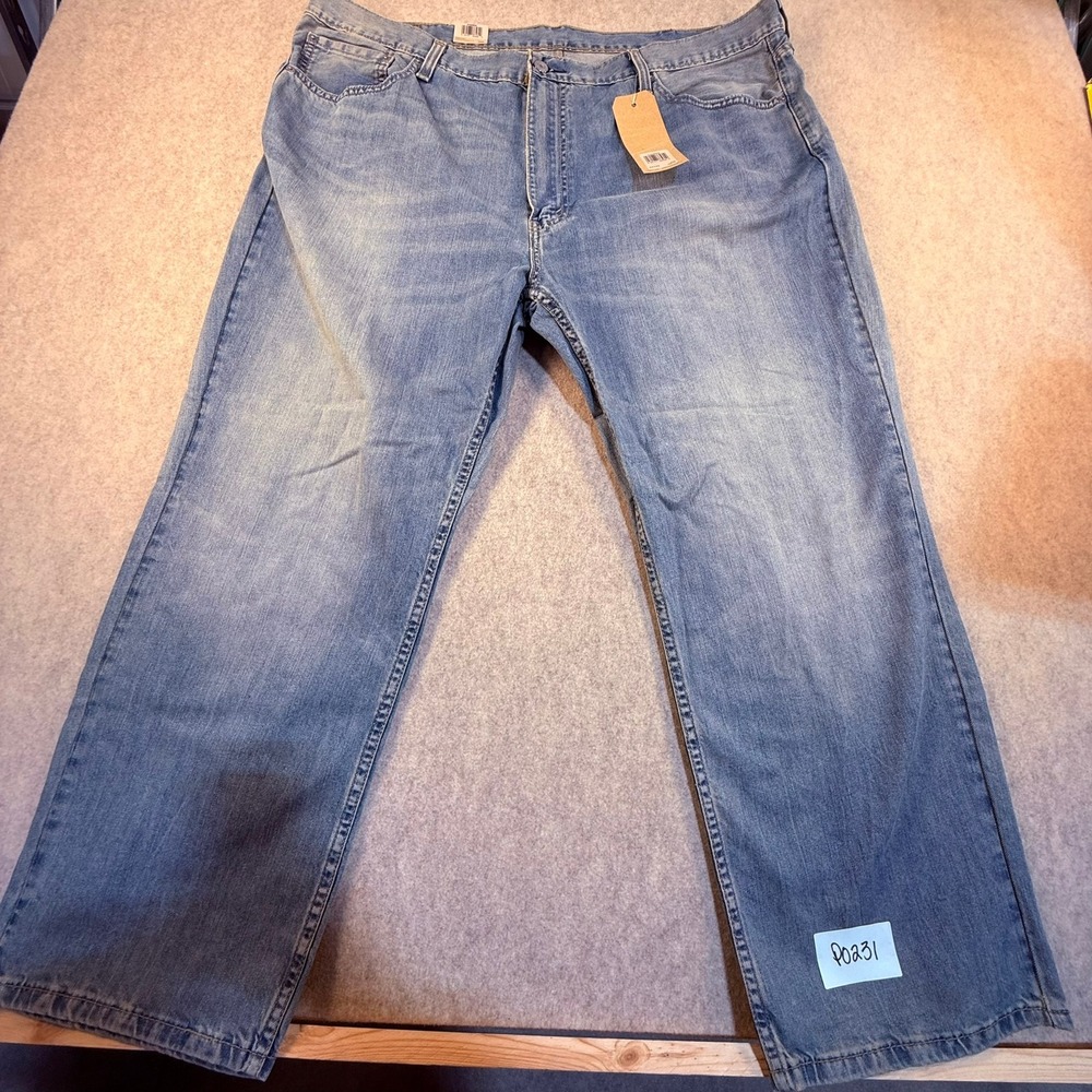 Levis 559‎ Relaxed Straight Mens Jeans 44x29 Light Wash Denim New With Tags